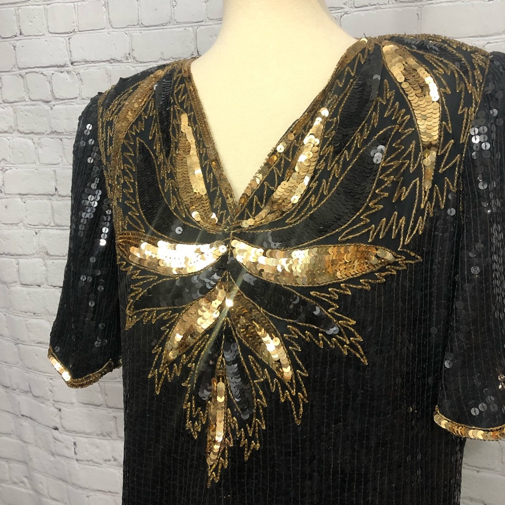 Vintage sequin top 80s